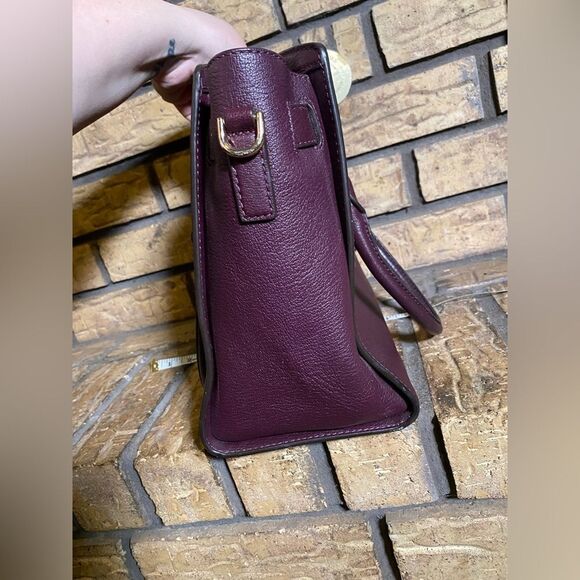 Michael kors Hamilton medium satchel burgundy - Picture 5 of 10